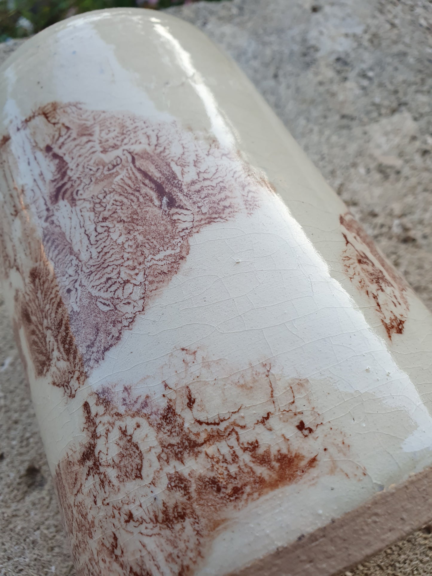 Vase céramique signé