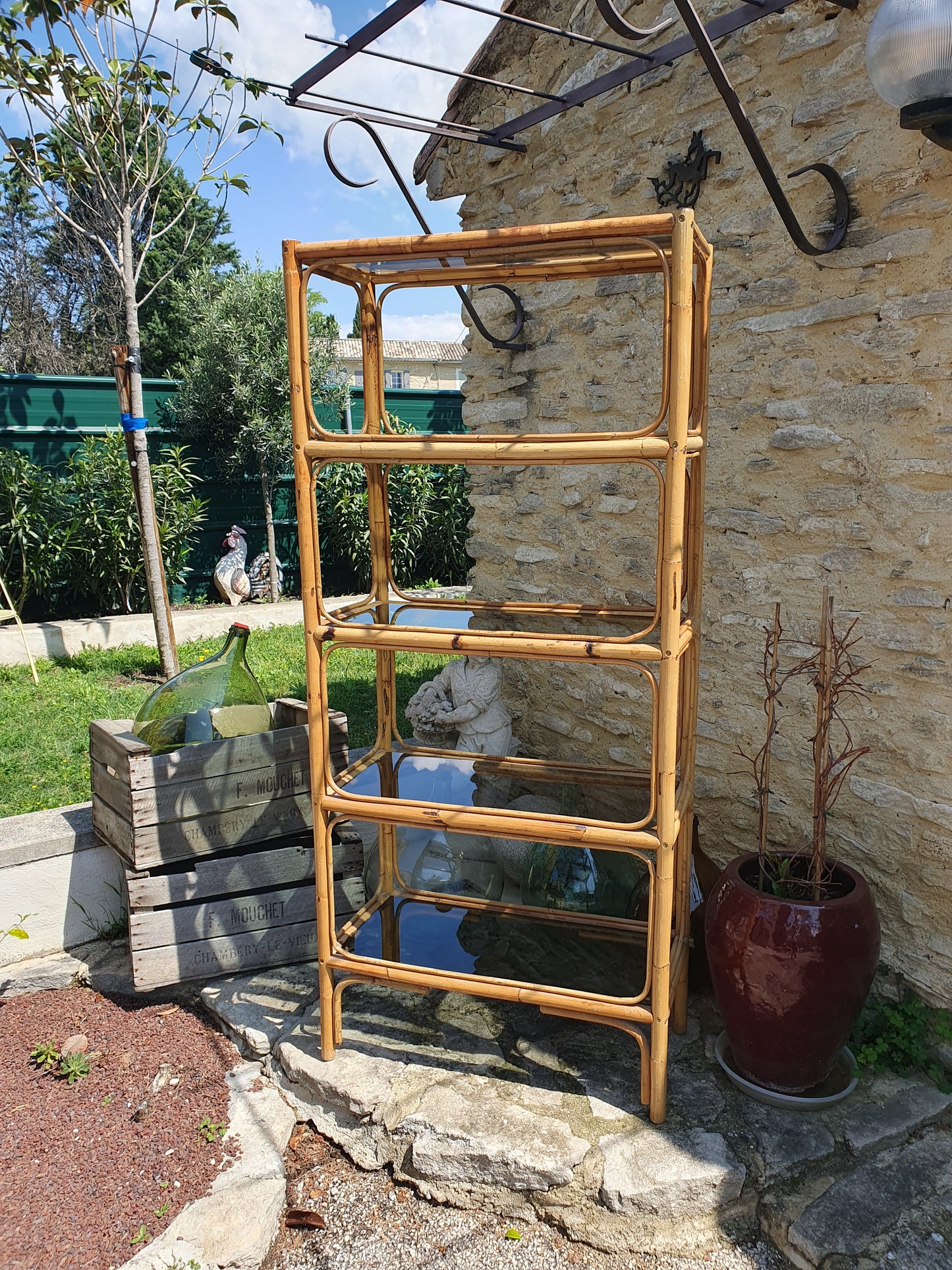 Étagère bambou 70's