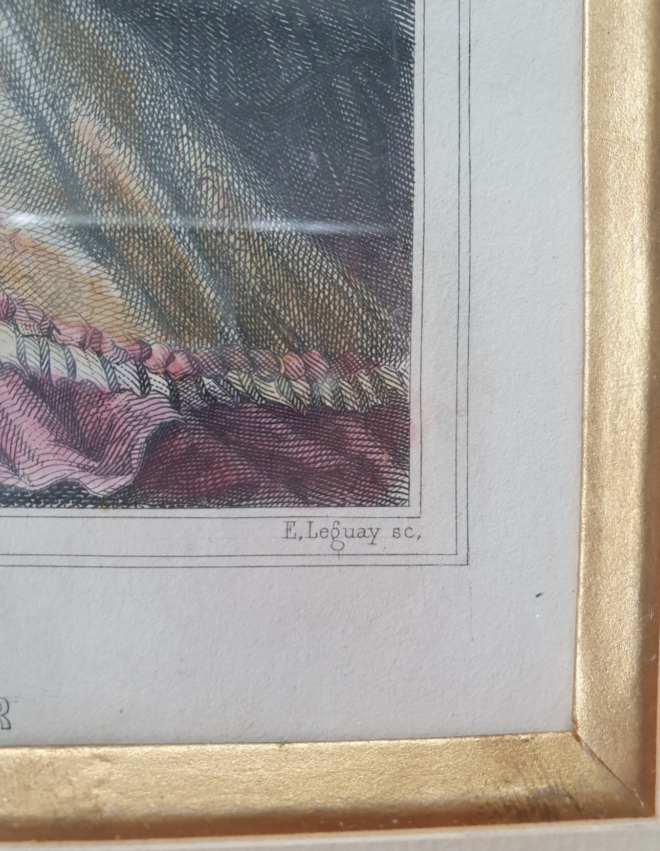 Trio de gravures romantiques fin 19 ème