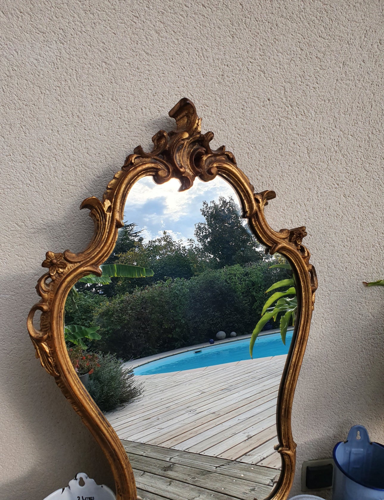 Miroir doré Louis XV