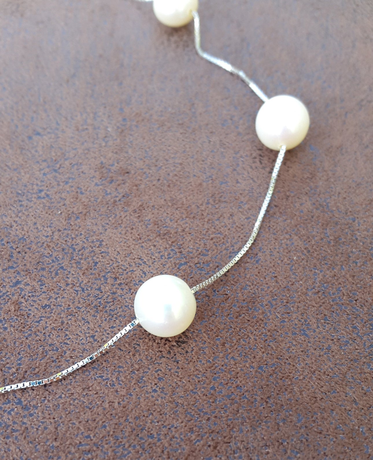 Collier argent 925 et perles