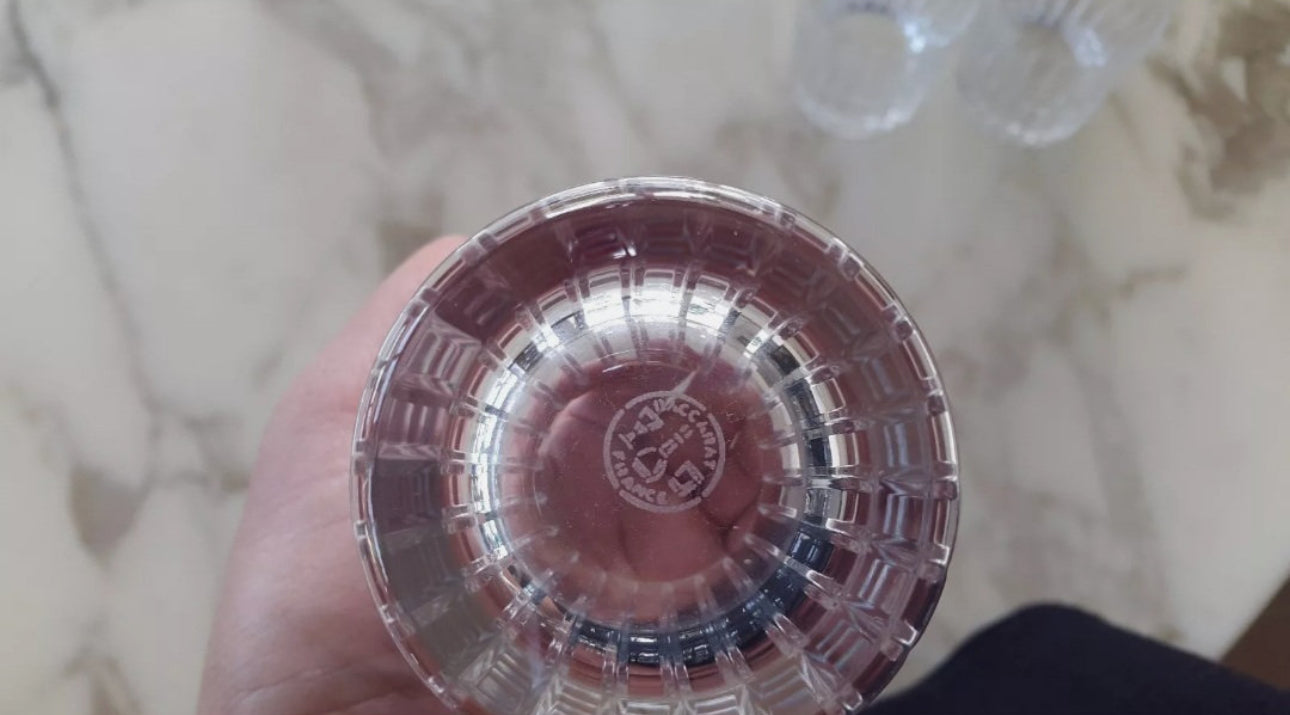 Partie de service de verres cristal