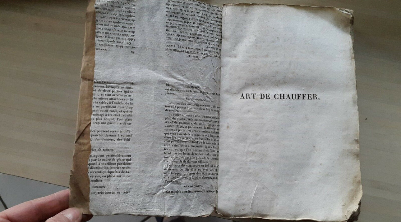 Art de Chauffer ou Traité des moyens de mettre à profit .... de P.HAMON 1829