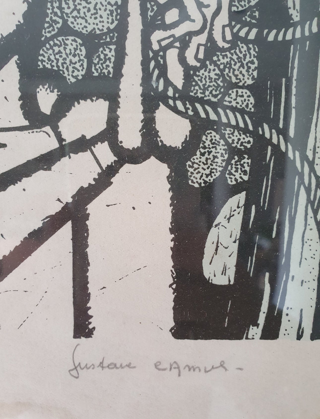 Lithographie signée Gustave CAMUS