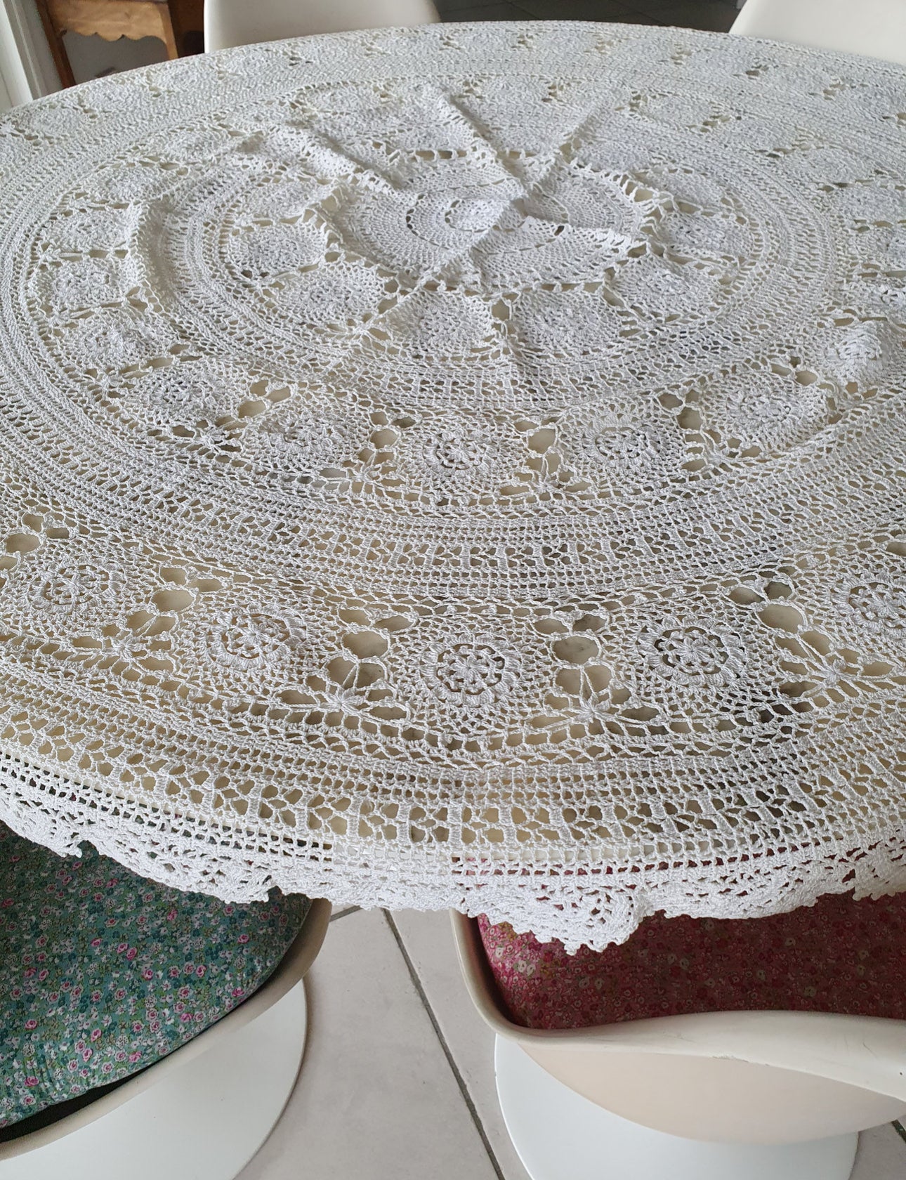 Nappe au crochet ancienne