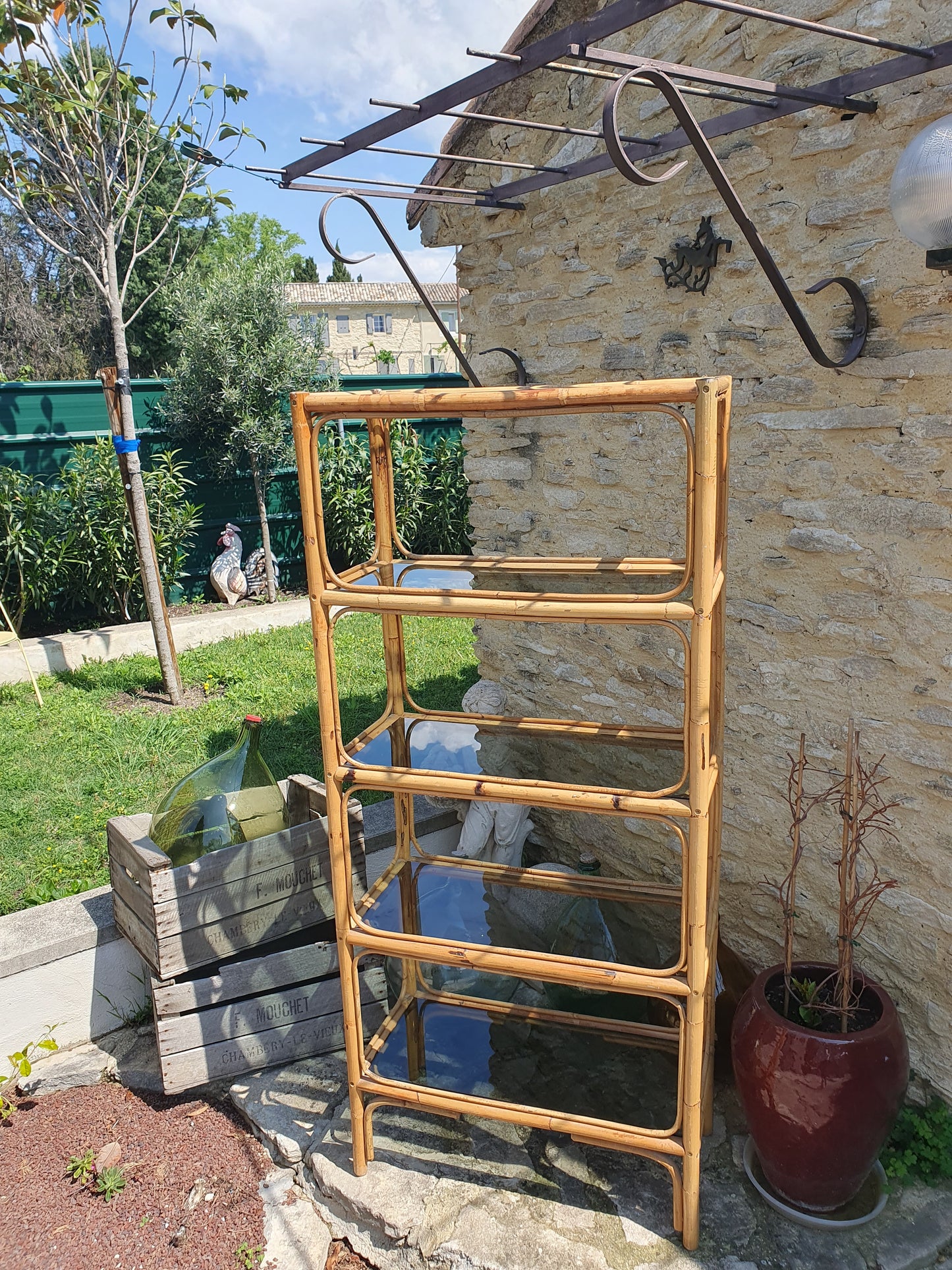 Étagère bambou 70's