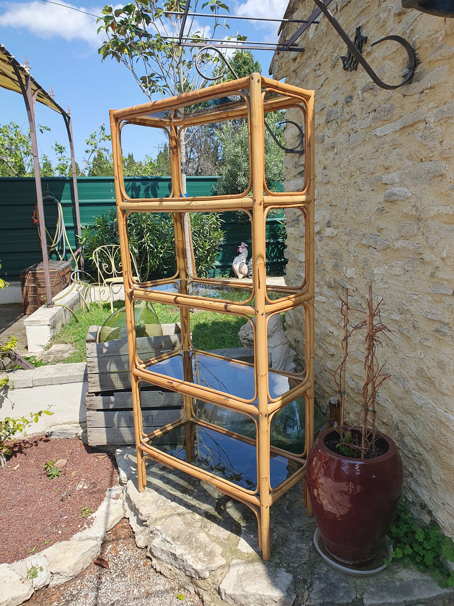 Étagère bambou 70's
