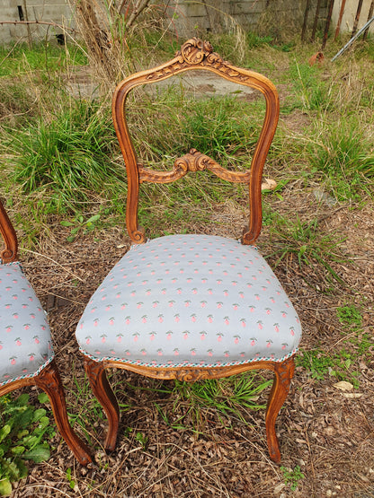 Paire de chaises Louis XV
