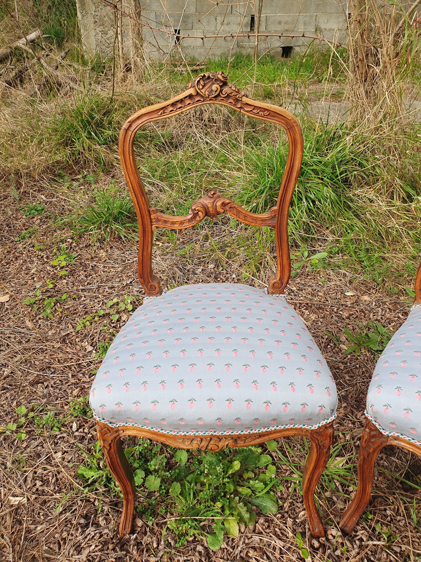 Paire de chaises Louis XV