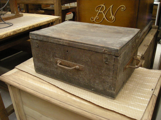 Caisse de voyage en bois