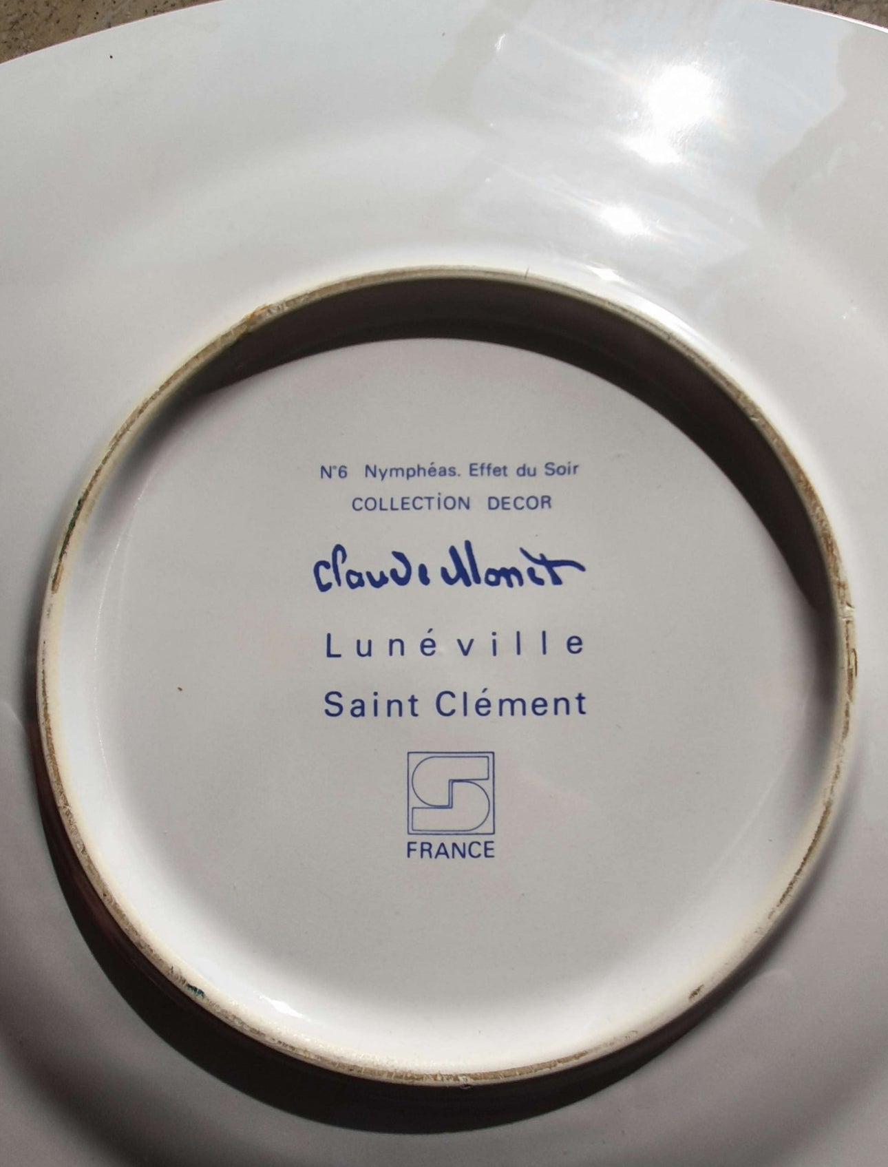 Plat semi creux porcelaine