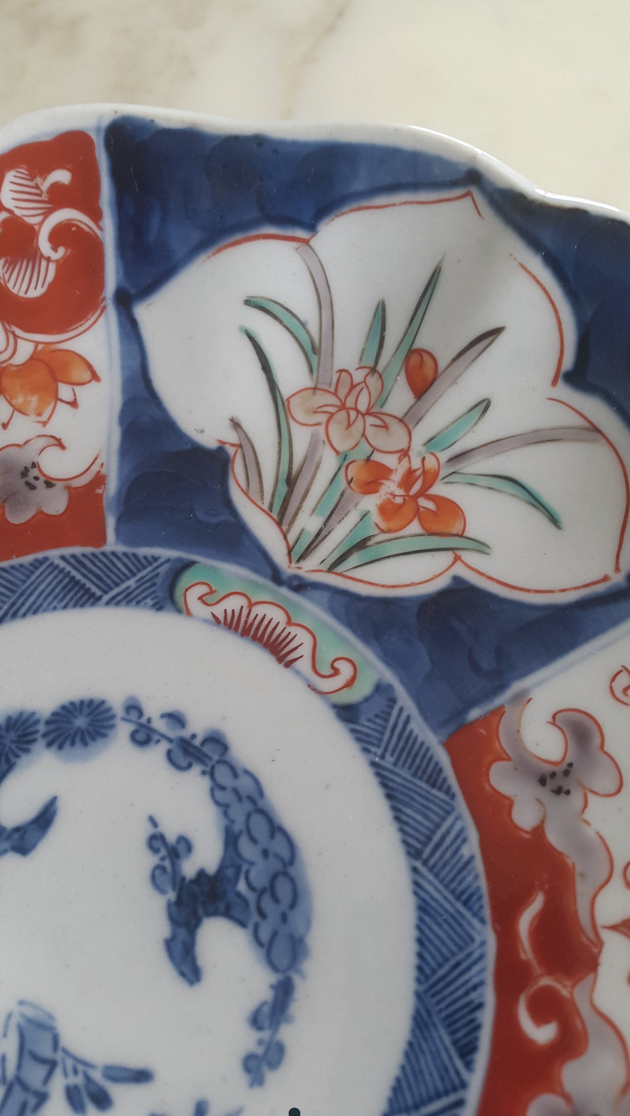 Assiette porcelaine Imari Japon