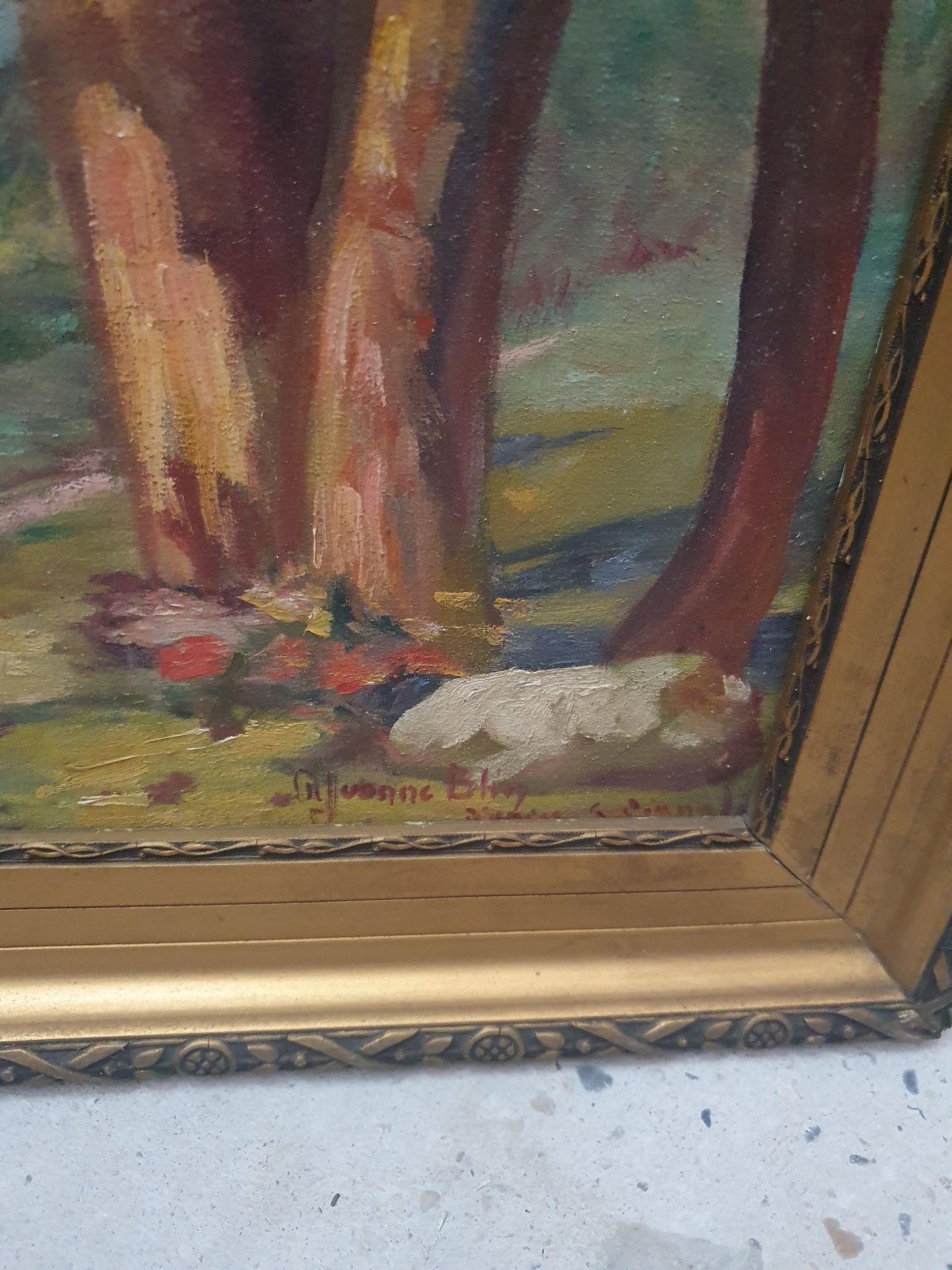 Paire d'huiles sur toile.